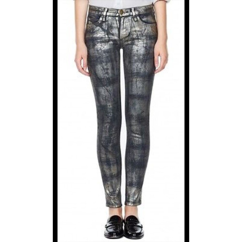Current Elliott Women's Jean The Skinny Ankle Cheville In Fools Gold Size 26 NWT